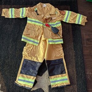 Kids Firefighter Costume - Yellow and Black